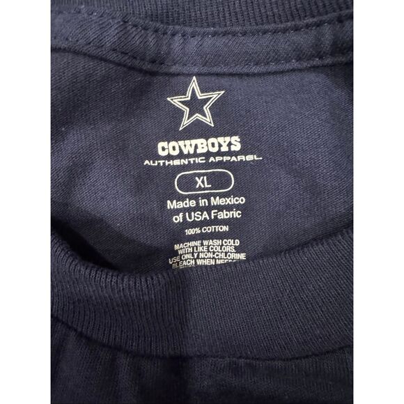 NWT Cowboys Authentic Apparel Dallas Cowboys #24 Marion Barber T Shirt Blue Size - Picture 2 of 7